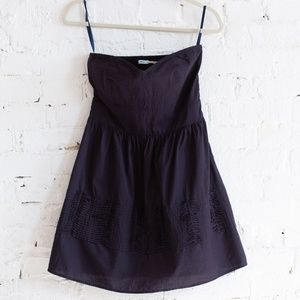 Strapless navy Kimchi Blue dress